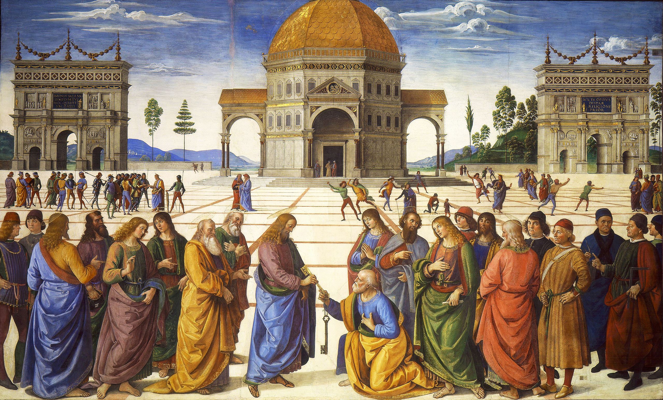 Figure 68: (R2_61) Perugino, Christ Giving the Keys to St Peter, Sistine Chapel