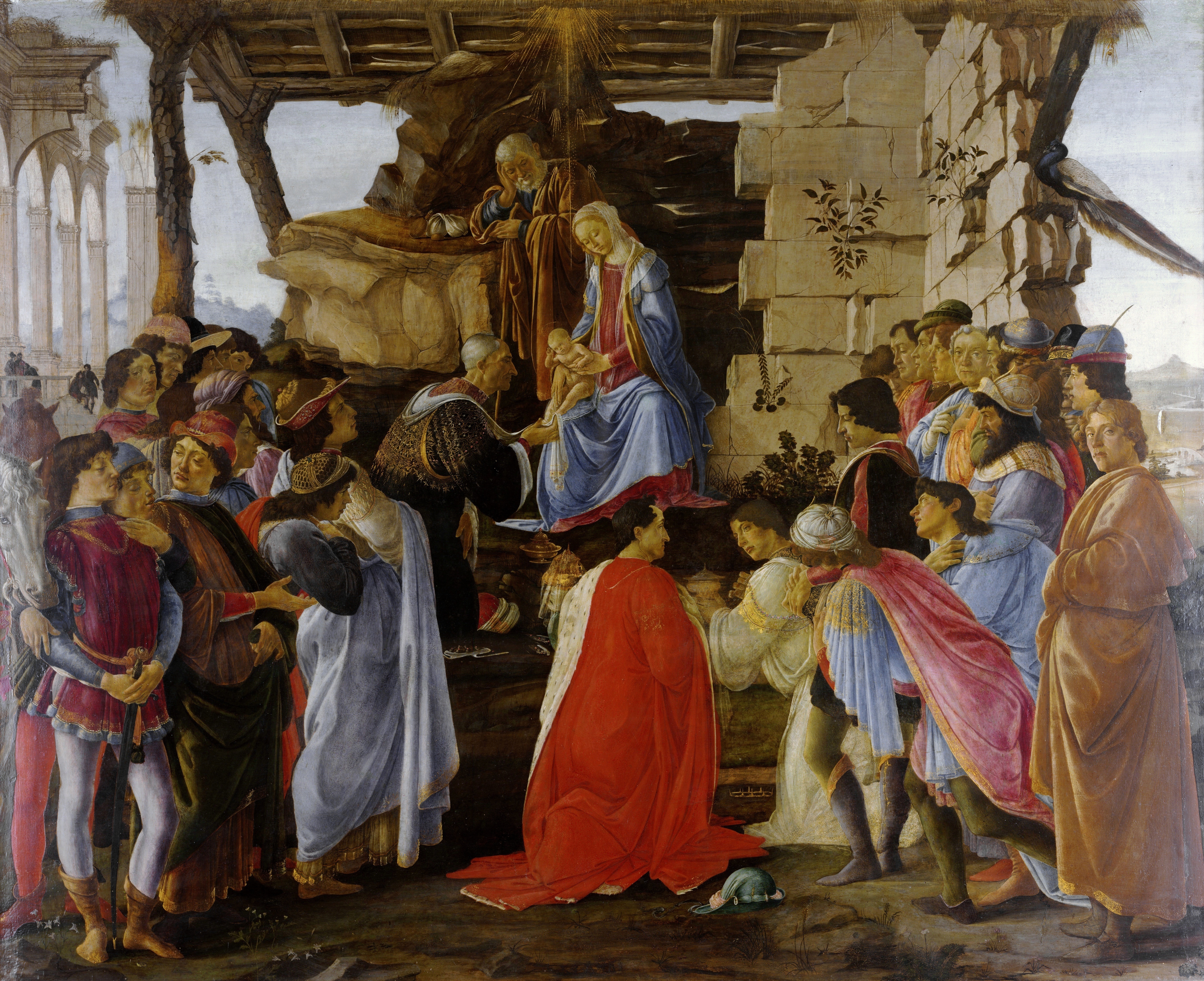 Figure 10: (R2_9) Botticelli, Adoration of the Magi, Uffizi