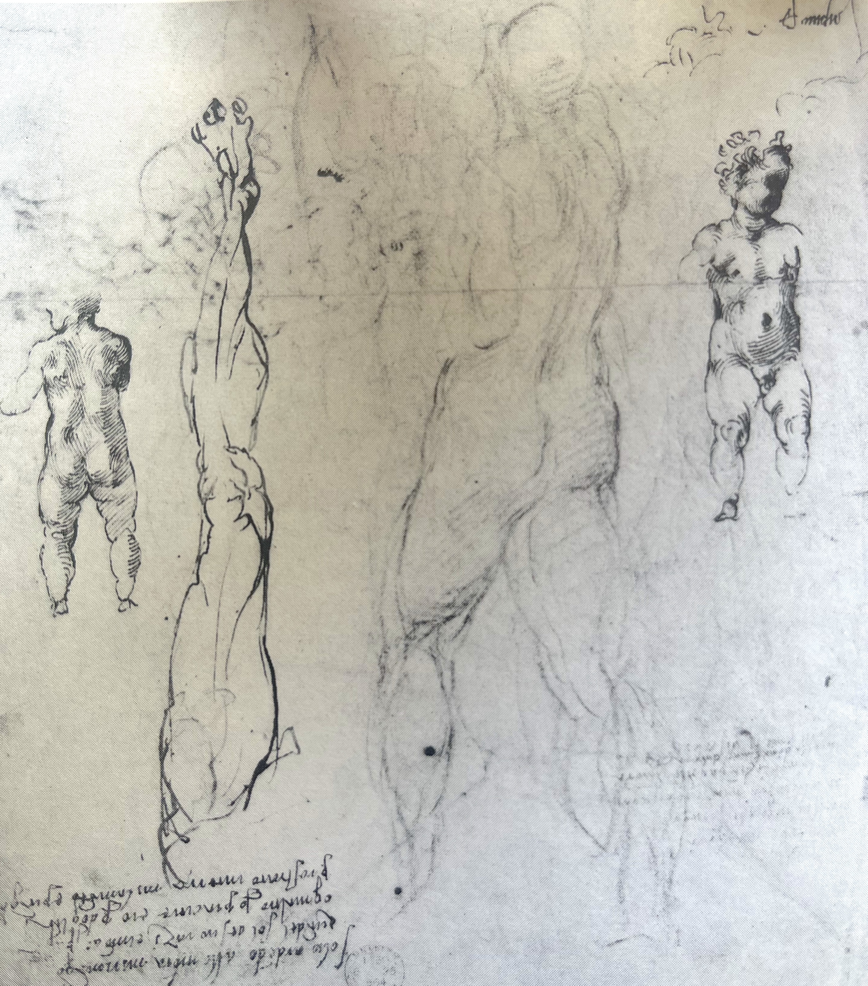 Figure 25: (R3_18) Sketches by Michelangelo, British Museum