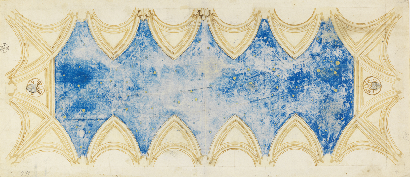 Figure 37: (R3_26) Piermatteo D’Amelia, Diagram of Sistine Chapel Ceiling before Michelangelo, 1481–2, Metropolitan Museum of Art