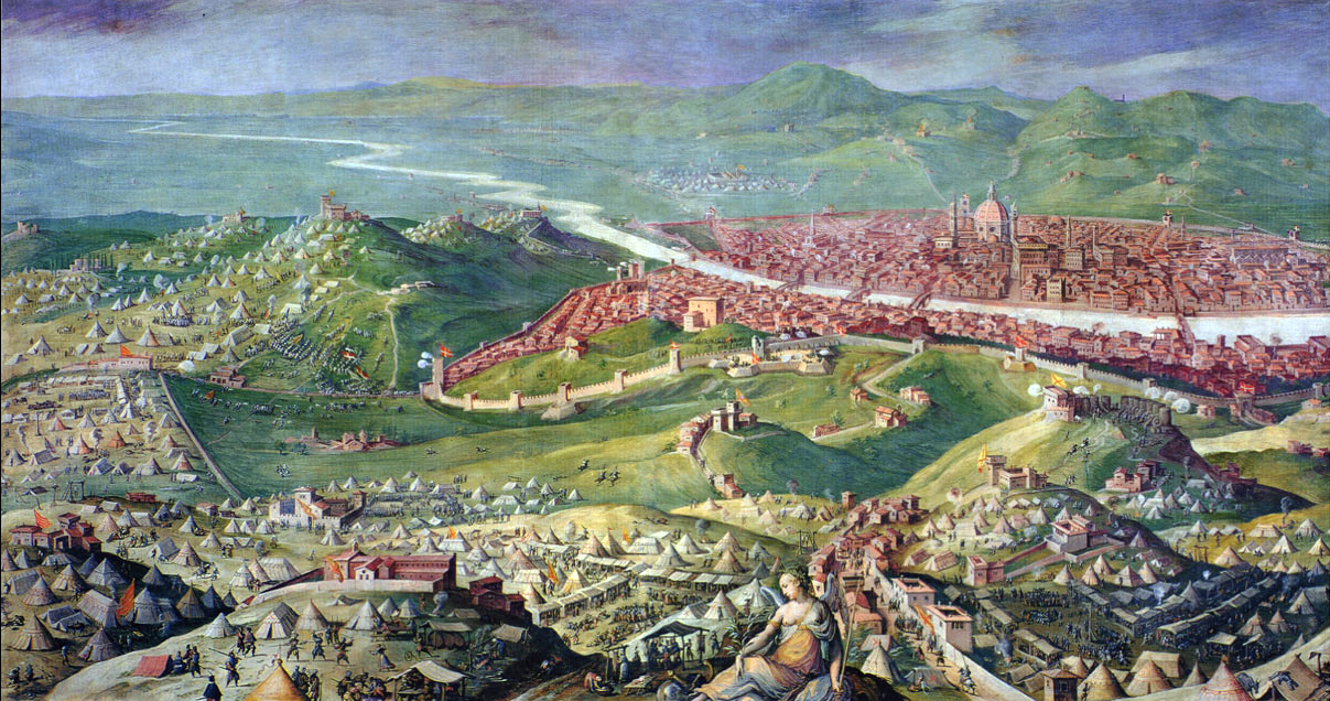 Figure 5: (R3_3a) Vasari, Sixteenth-century representation of Florence, 1530, Palazzo Vecchio