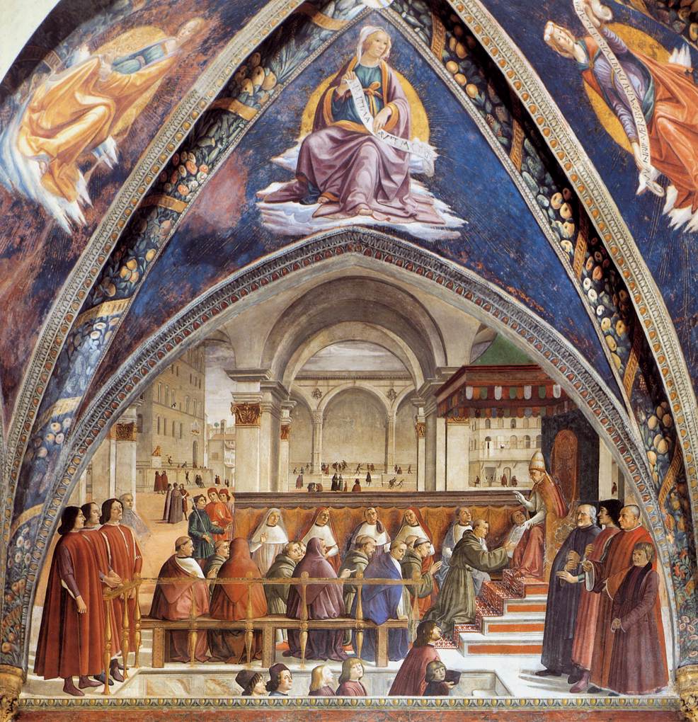 Figure 7: (R3_4) Domenico Ghirlandaio, Fresco in the Sassetti Chapel, Basilica of Santa Trinita, Florence