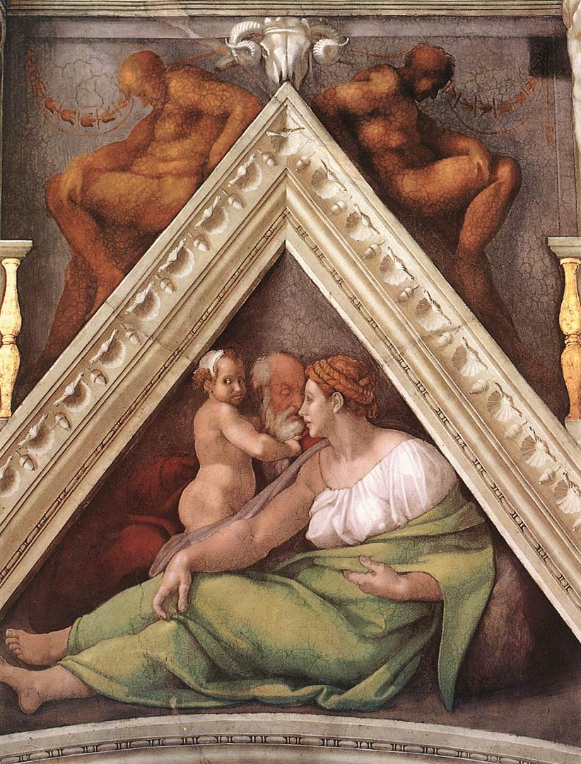 Figure 58: (R3_40) Michelangelo, Spandrel in the Sistine Chapel