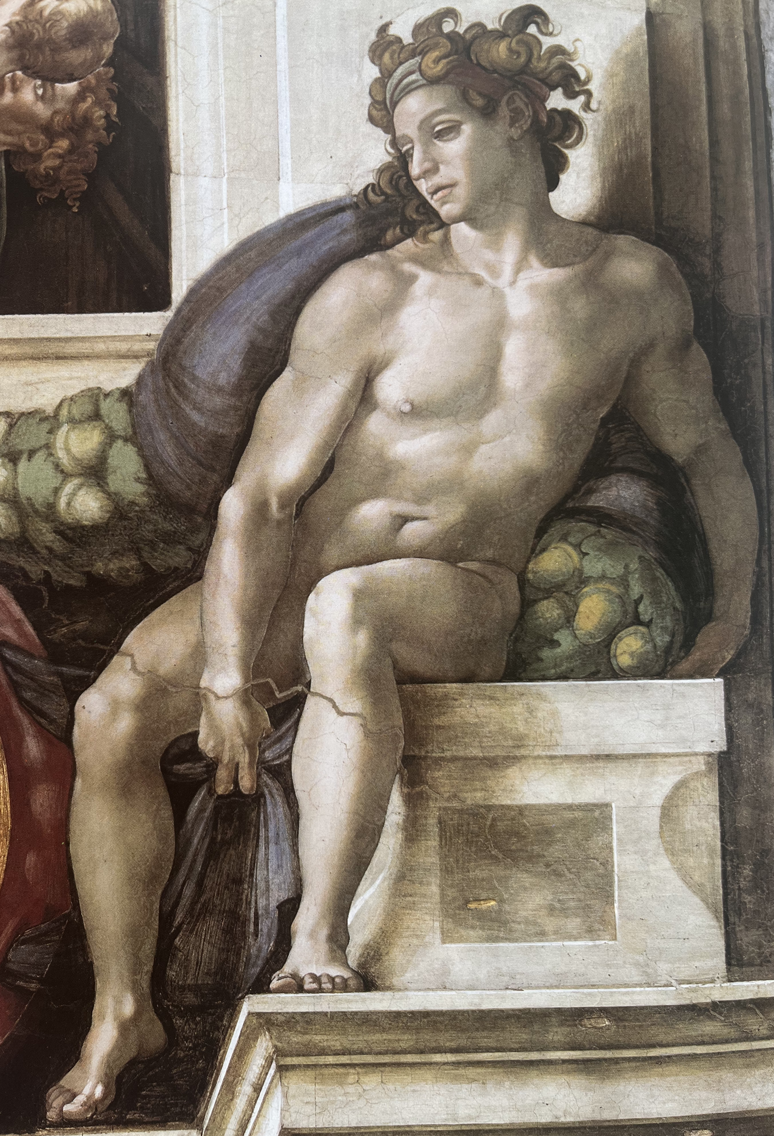 Figure 65: (R3_47) Michelangelo, Nude above throne of Delphic Sibyl