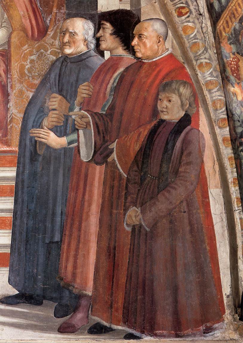 Figure 8: (R3_4b) Domenico Ghirlandaio, Fresco in the Sassetti Chapel, Basilica of Santa Trinita, Florence