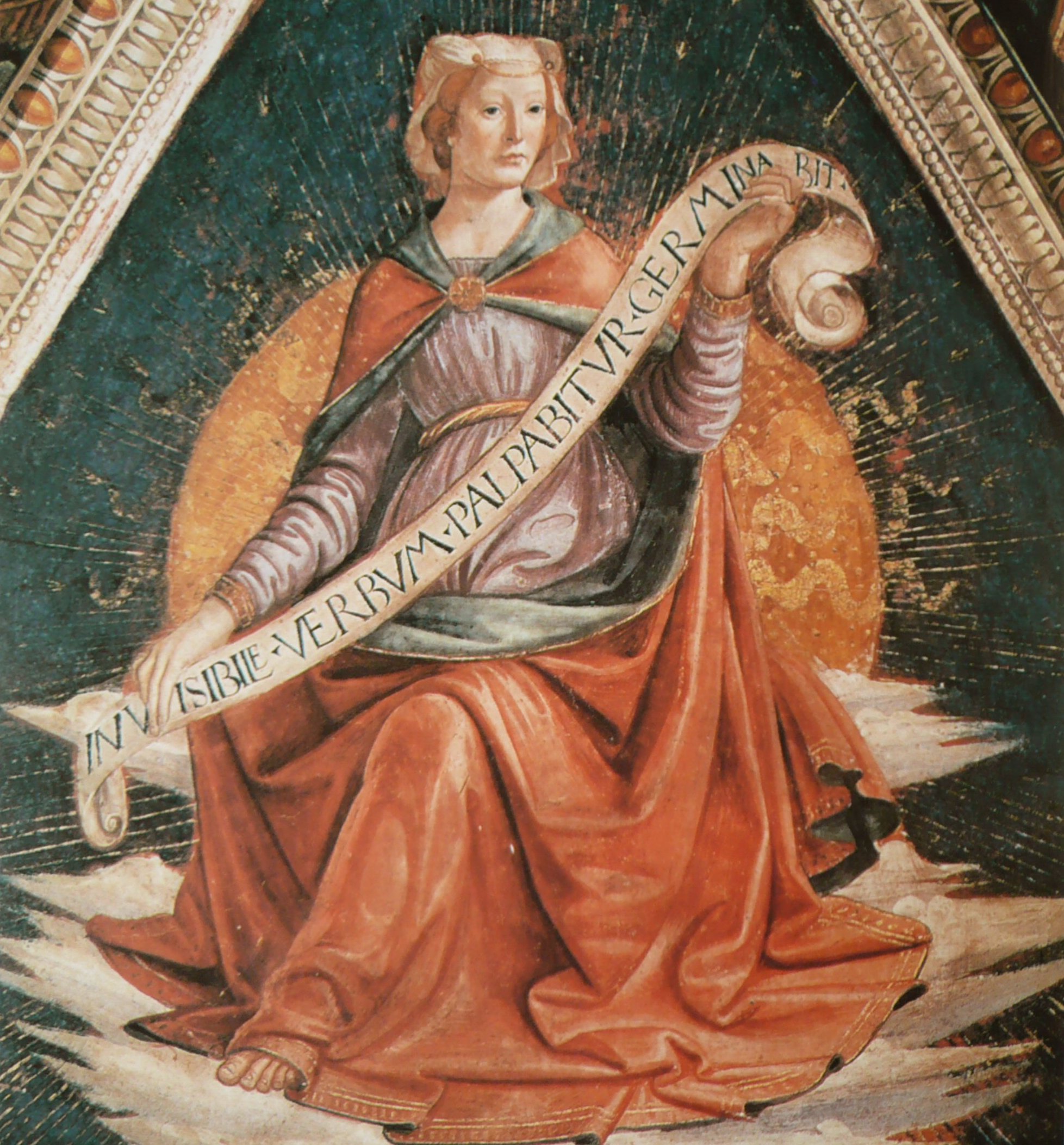 Figure 84: (R3_65) Domenico Ghirlandaio, Sibyl in Sassetti chapel, Basilica of Santa Trinita, Florence