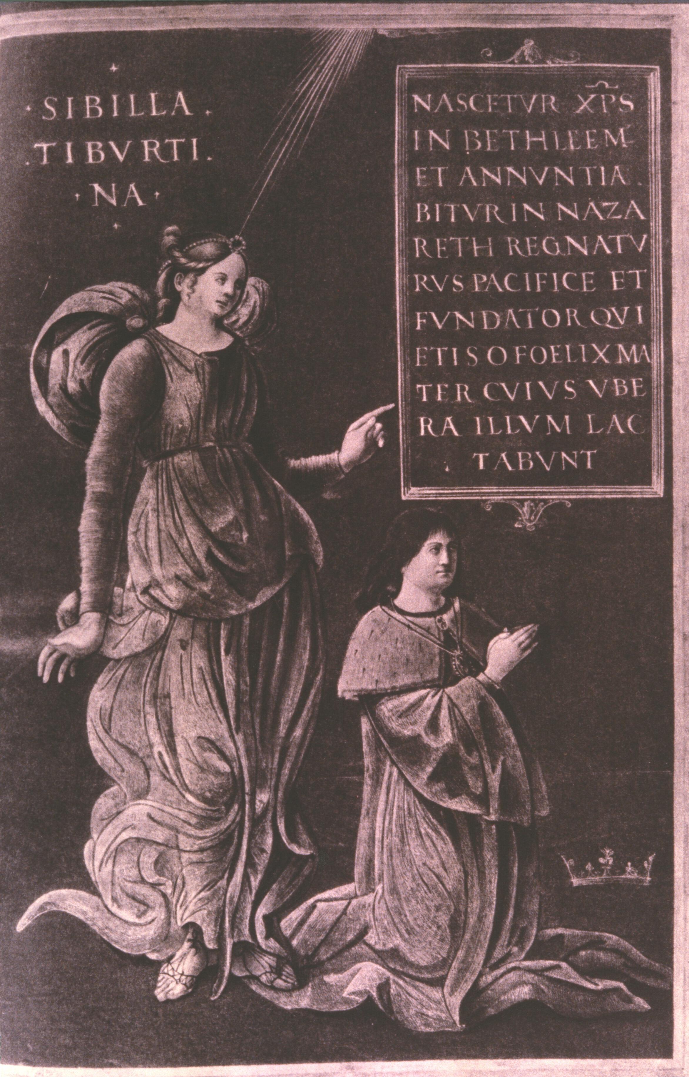 Figure 86: (R3_66a) Tiburtine Sibyl with Ferdinando of Spain