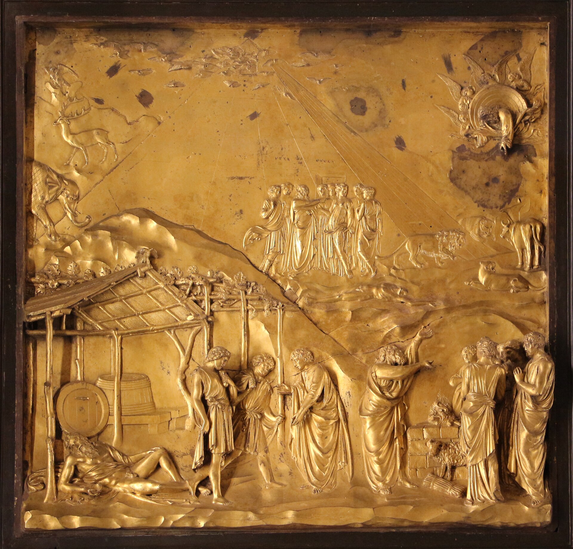 Figure 51: (R4_44a) Lorenzo Ghiberti, Stories of Noah from The Gates of Paradise, Museo Dell’Opera del Duomo