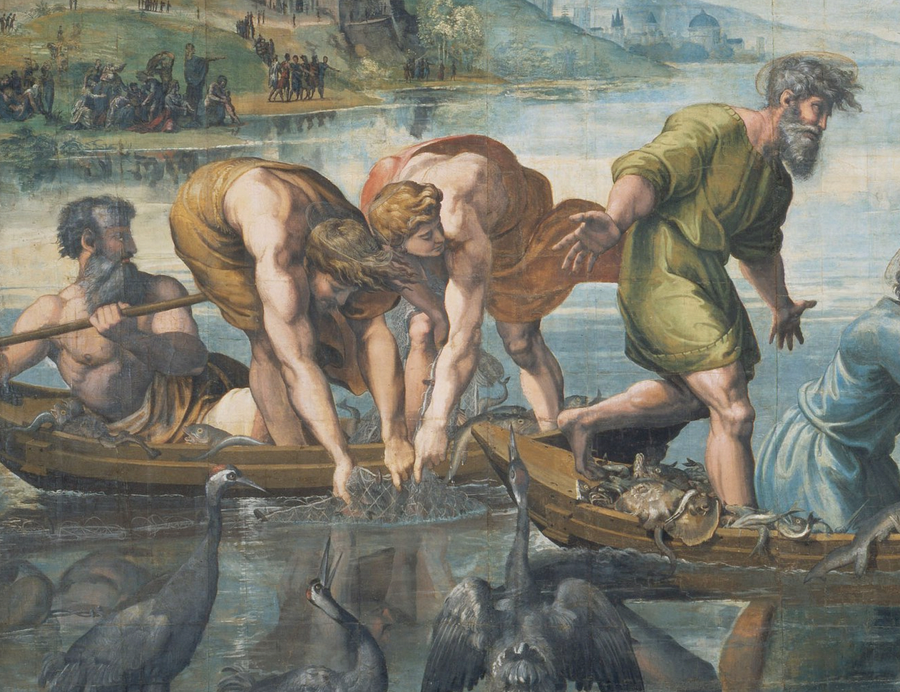 Figure 49: (R5_38) Detail from cartoon of The Miraculous Draft of Fish (flipped)