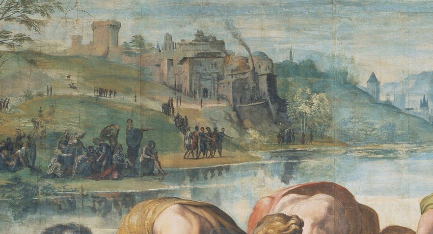 Figure 52: (R5_41) Detail from cartoon of The Miraculous Draft of Fish (flipped)