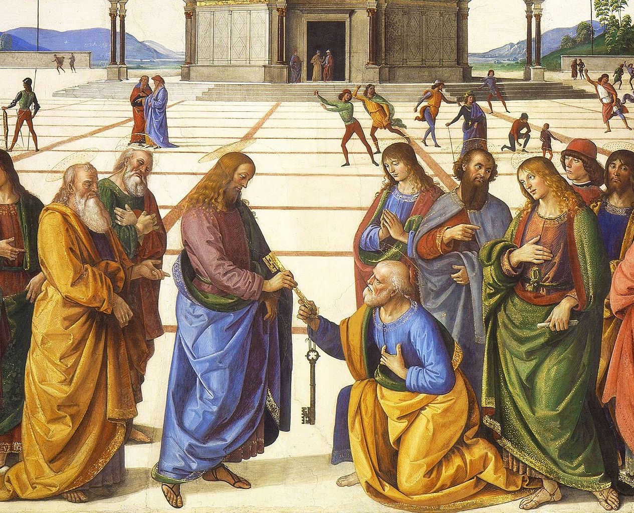 Figure 59: (R5_47a) Detail from Perugino, Christ Giving the Keys to St Peter