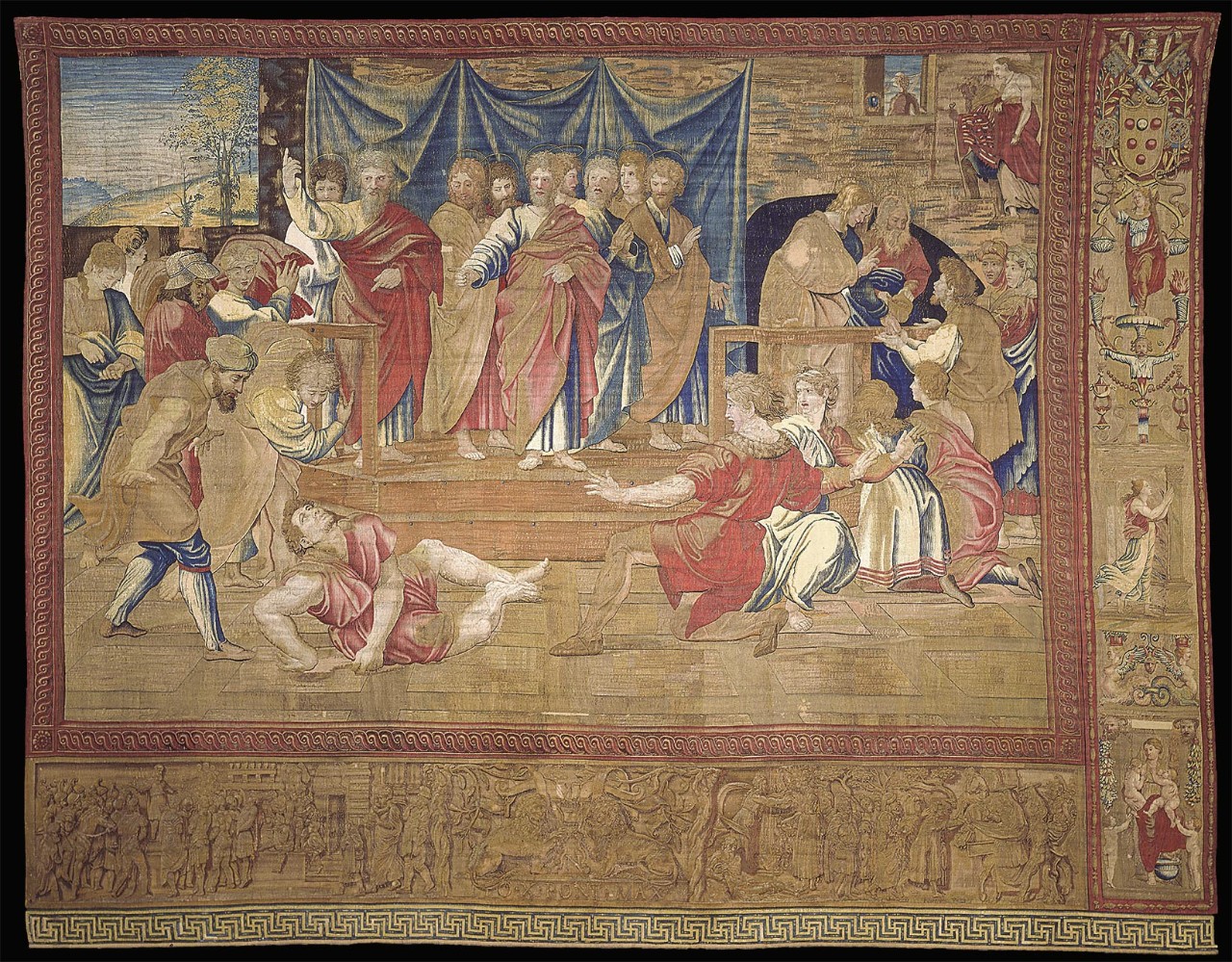 Figure 75: (R5_63) Pieter van Aelst, Tapestry of The Death of Ananias, Palazzo Ducale, Mantua