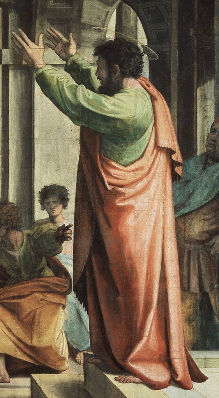 Figure 88: (R5_75) Detail from cartoon of Paul Preaching at Athens (flipped)