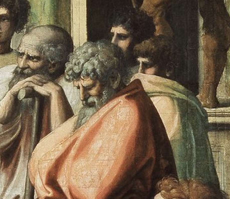 Figure 90: (R5_76) Detail from cartoon of Paul Preaching at Athens (flipped)