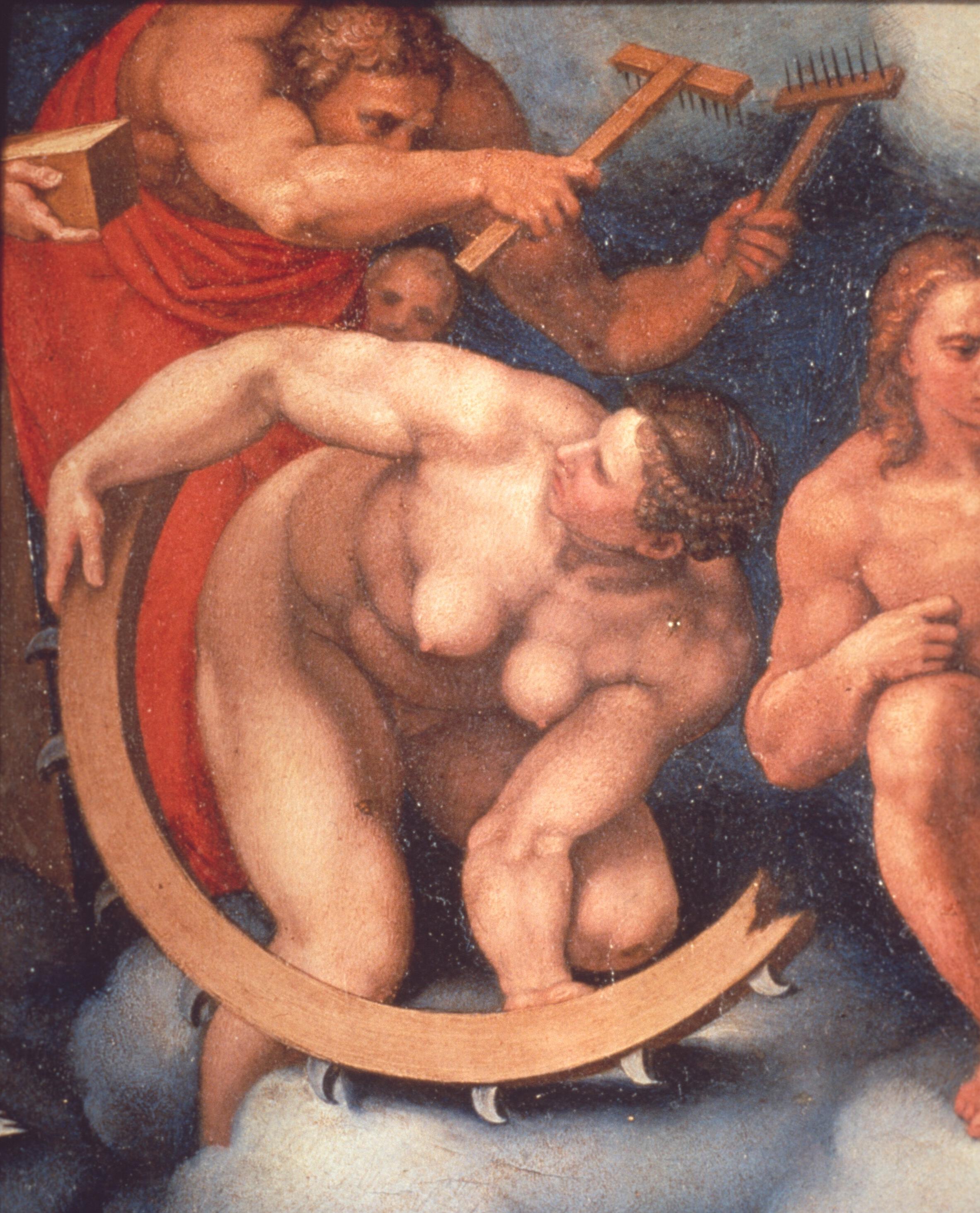Figure 29: (R6_23) Detail of St Catherine from Marcello Venusti, The Last Judgement