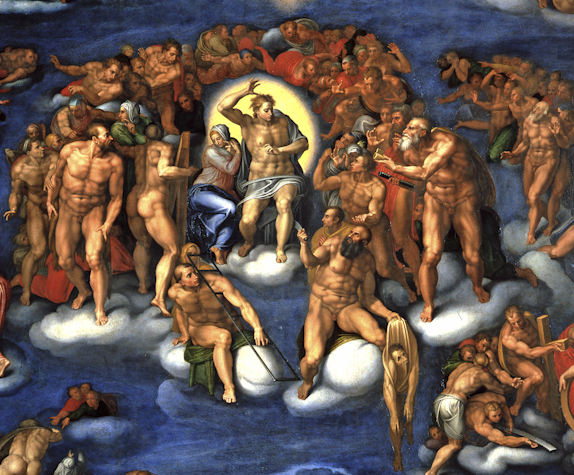 Figure 30: (R6_25) Detail from Marcello Venusti, The Last Judgement