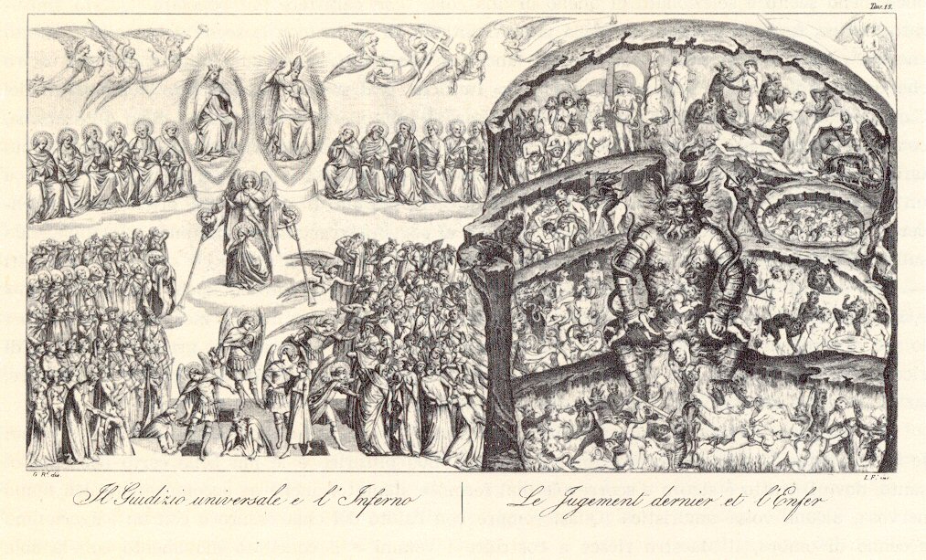 Figure 35: (R6_28) Carlo Lasinio, Nineteenth-century etching of Last Judgement, Camposanto, Pisa