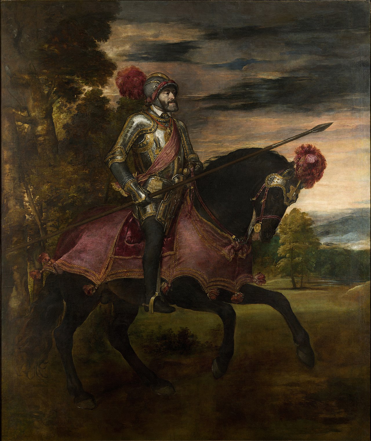 Figure 4: (R6_2b) Titian, Equestrian portrait of Charles V, Prado Museum