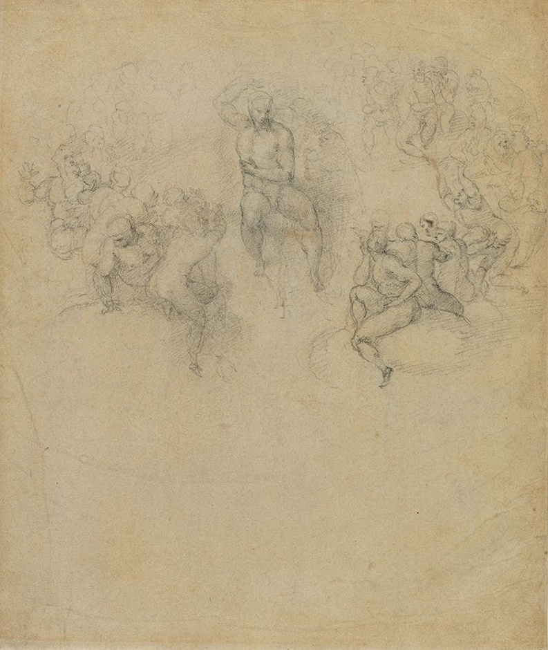 Figure 47: (R6_39) Michelangelo, Sketch for The Last Judgement, Musèe Bonnat