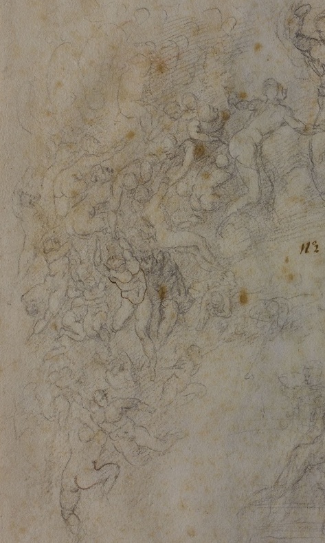 Figure 50: (R6_42) Detail from sketch for The Last Judgement