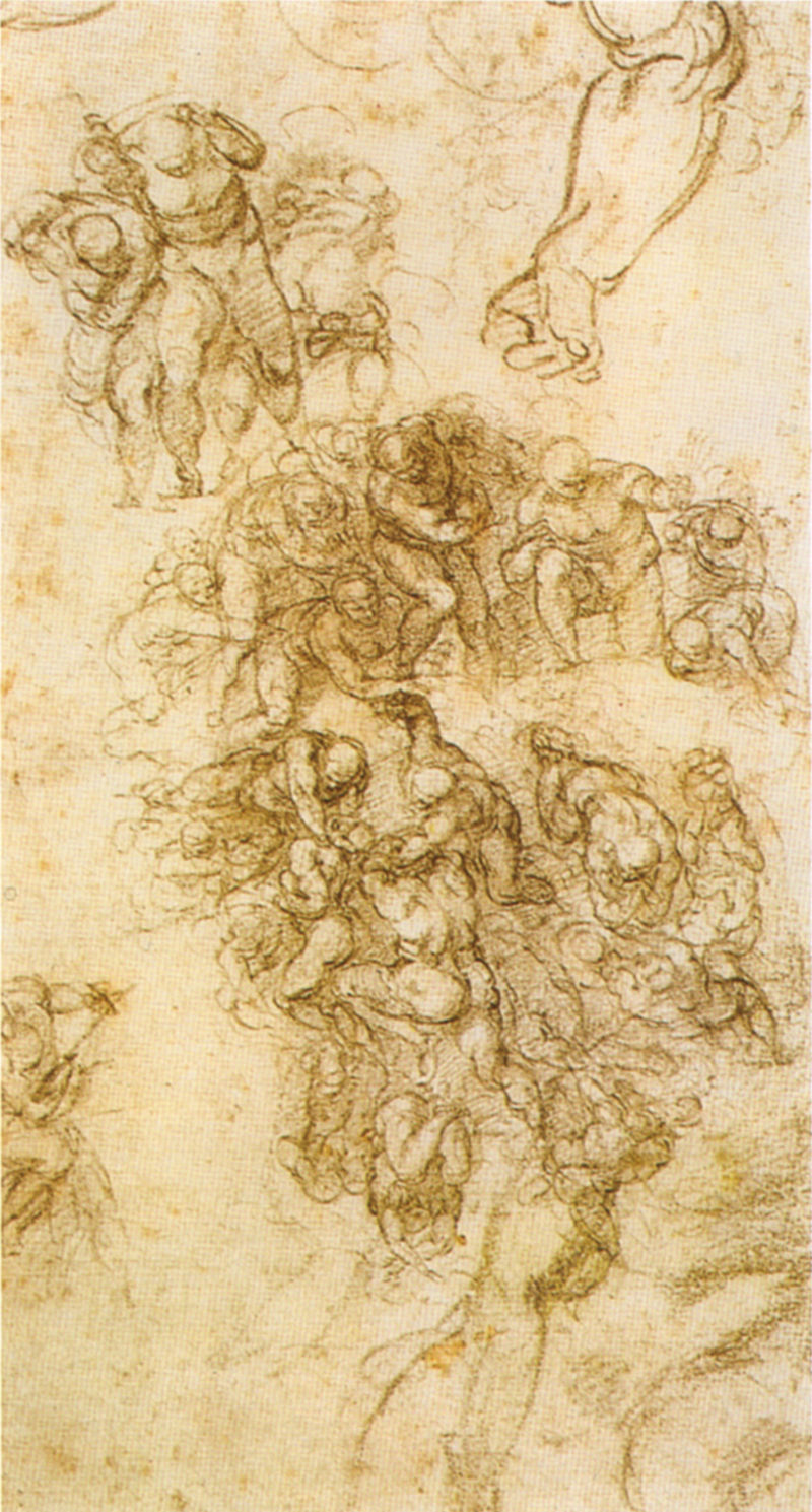 Figure 53: (R6_44) Sketch by Michelangelo, British Museum