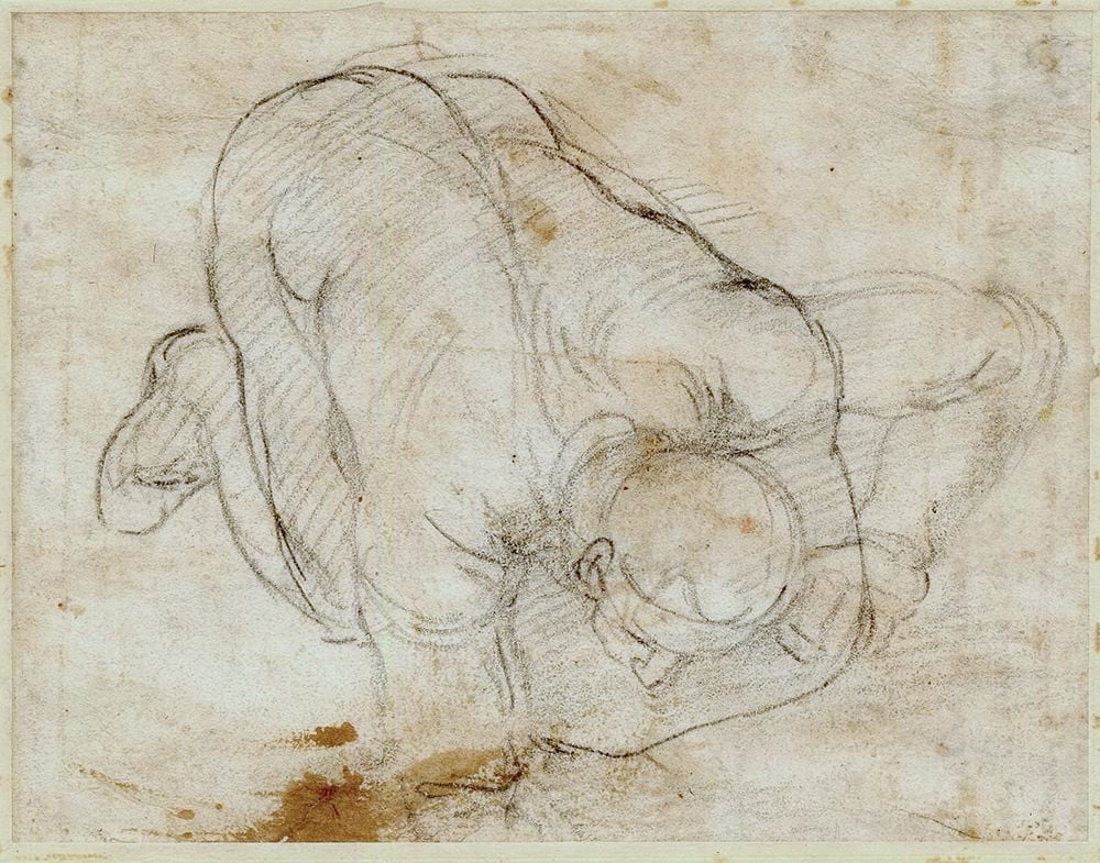 Figure 56: (R6_48) Sketch by Michelangelo, British Museum