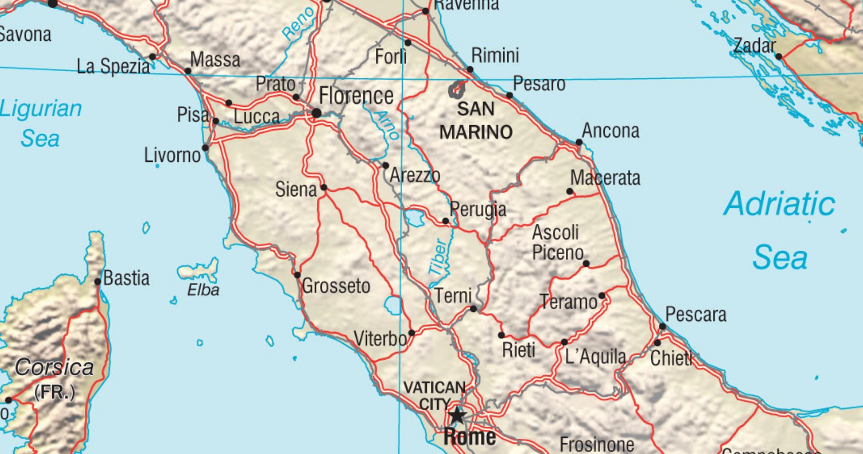 Figure 14: (S1_12) Map of Central Italy