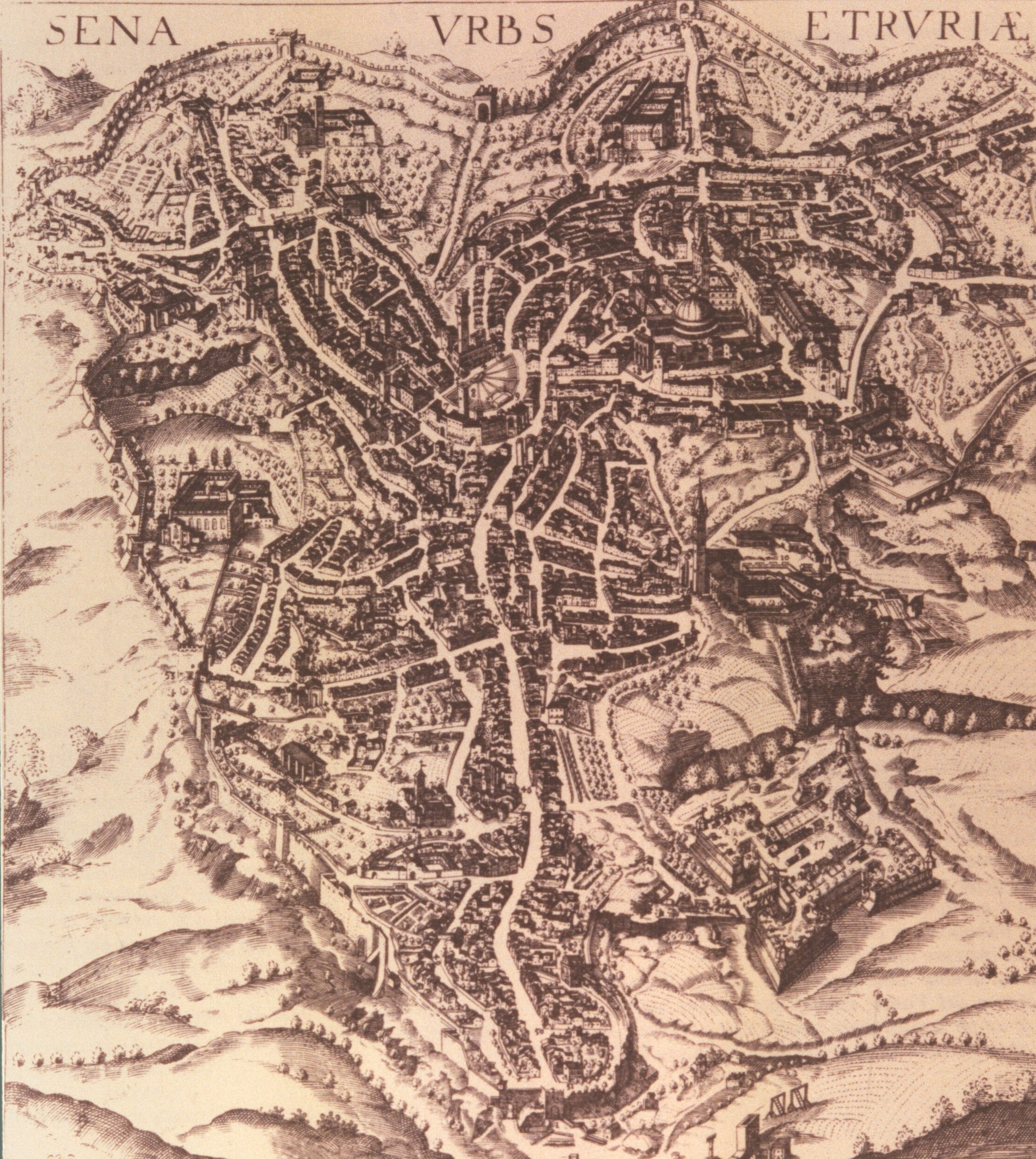 Figure 21: (S1_18a) Plan of Siena, c. 1600