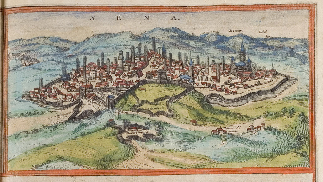 Figure 23: (S1_19) View of Siena, looking south, 1572