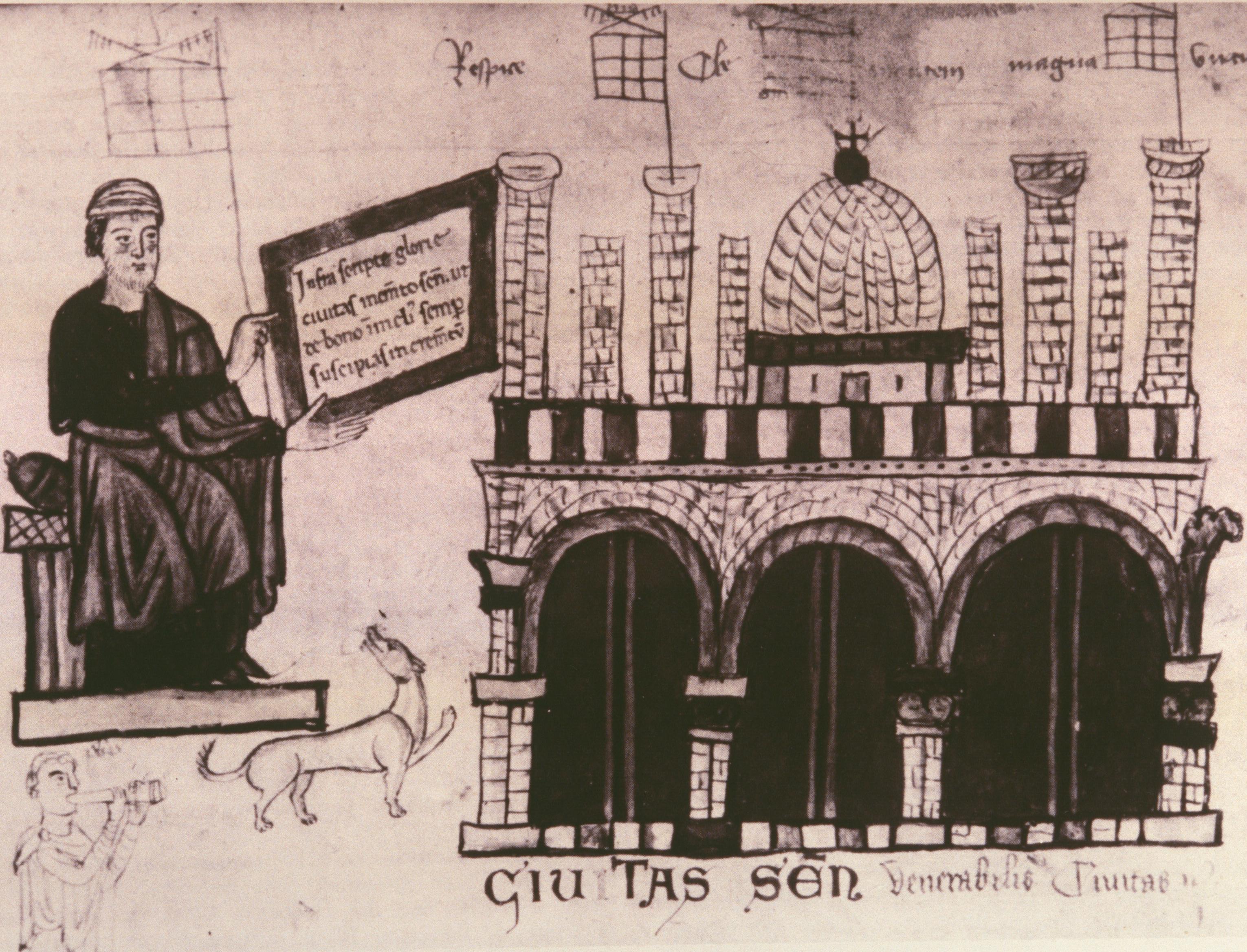 Figure 32: (S1_22) Anon., Detail of Duomo in Liber Census Communis Senesis, Archivio di Stato, Siena