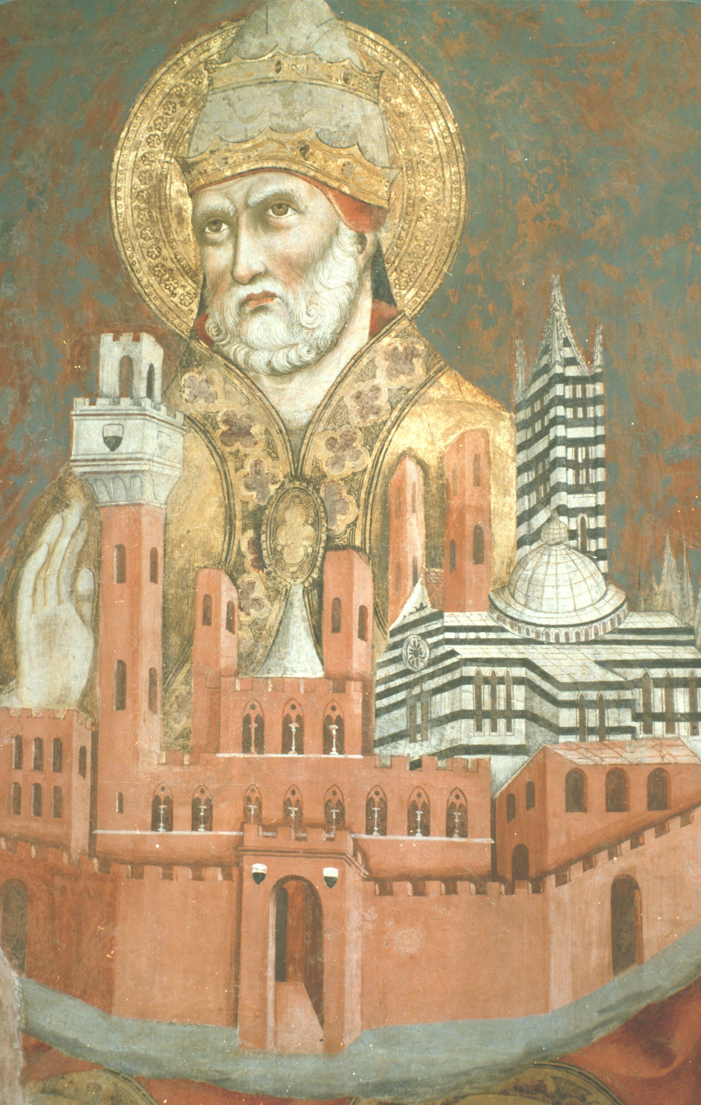 Figure 48: (S1_37) Sano di Pietro, Saint Peter of Alexandria, Sala delle Lupe, Palazzo Pubblico
