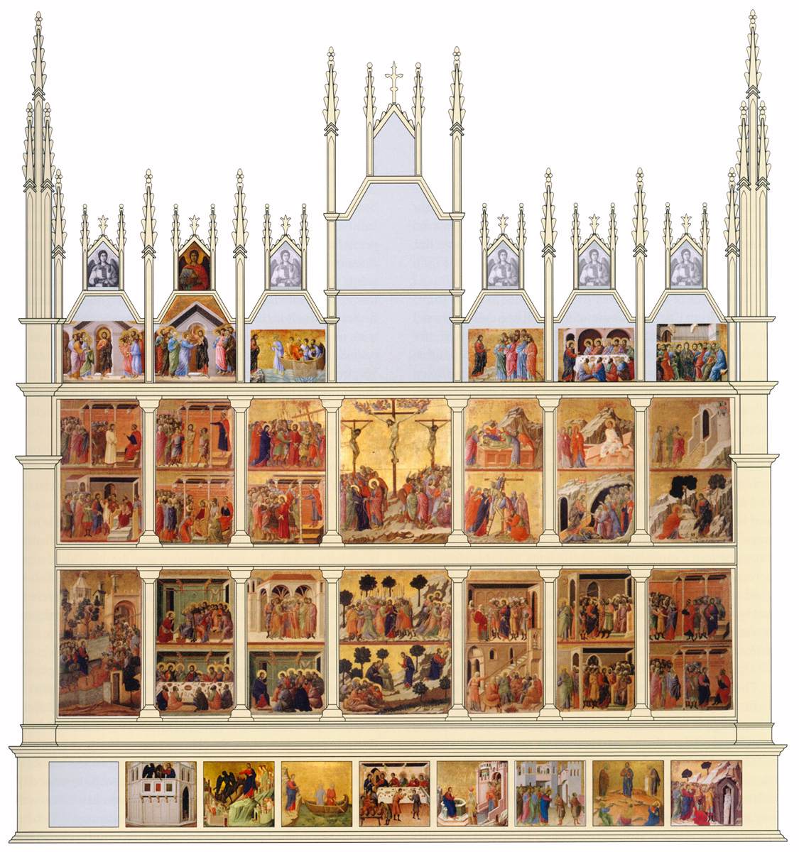 Figure 31: (S2_22) Photomontage of the rear of Duccio’s Maestà