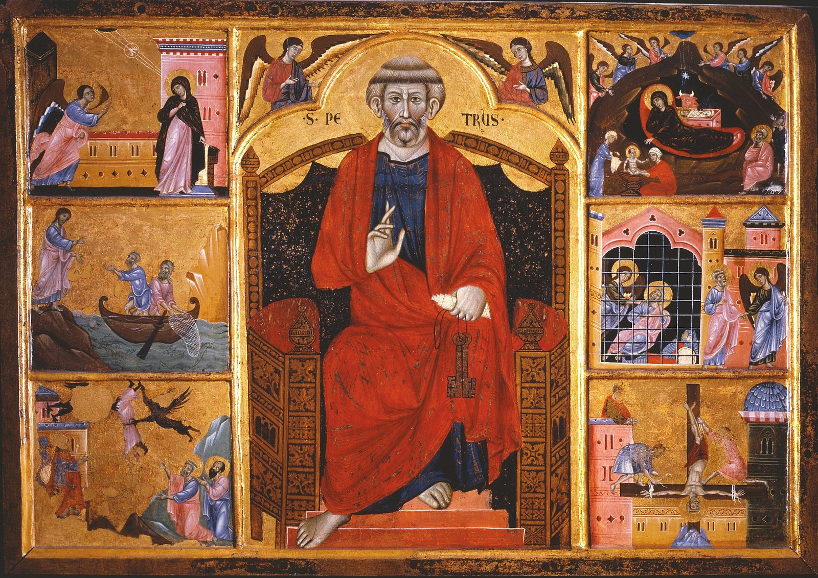 Figure 5: (S2_3b) Guido di Graziano, Dossal of St Peter, Pinacoteca Siena