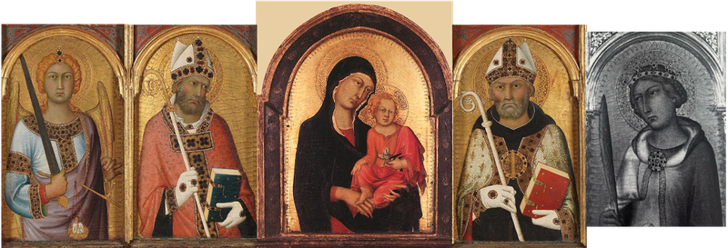 Figure 29: (S3_16c) Photomontage of Simone Martini, San Gimignano altarpiece