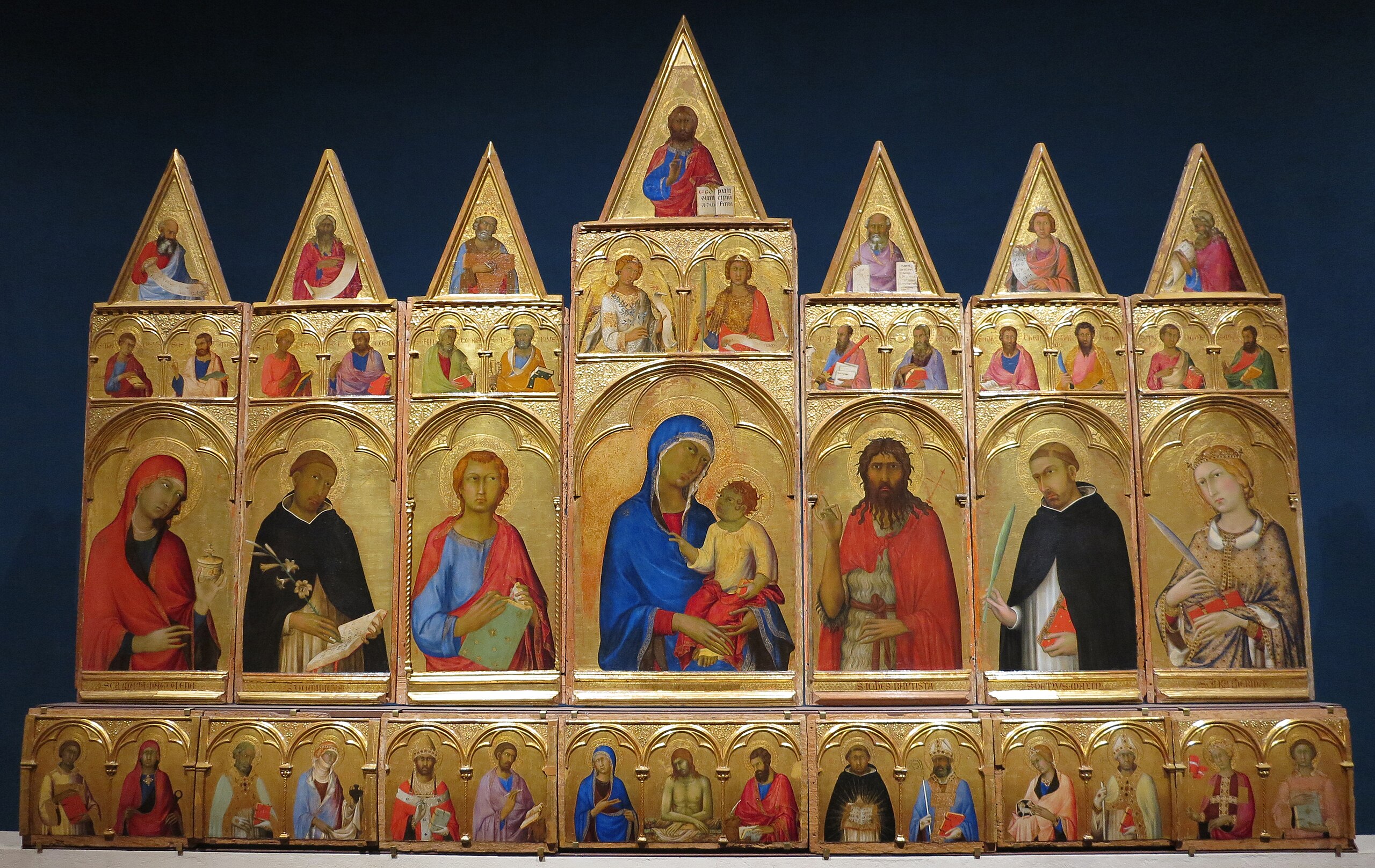 Figure 28: (S3_17) Simone Martini, St Catherine of Alexandria Polyptych, Museo Nazionale di San Matteo, Pisa