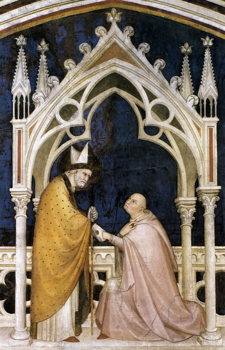 Figure 1: (S3_25a_bis) Simone Martini, St Martin receives the homage of the donor, Cardinal Gentile, Chapel of St Martin, Lower Church, Assisi