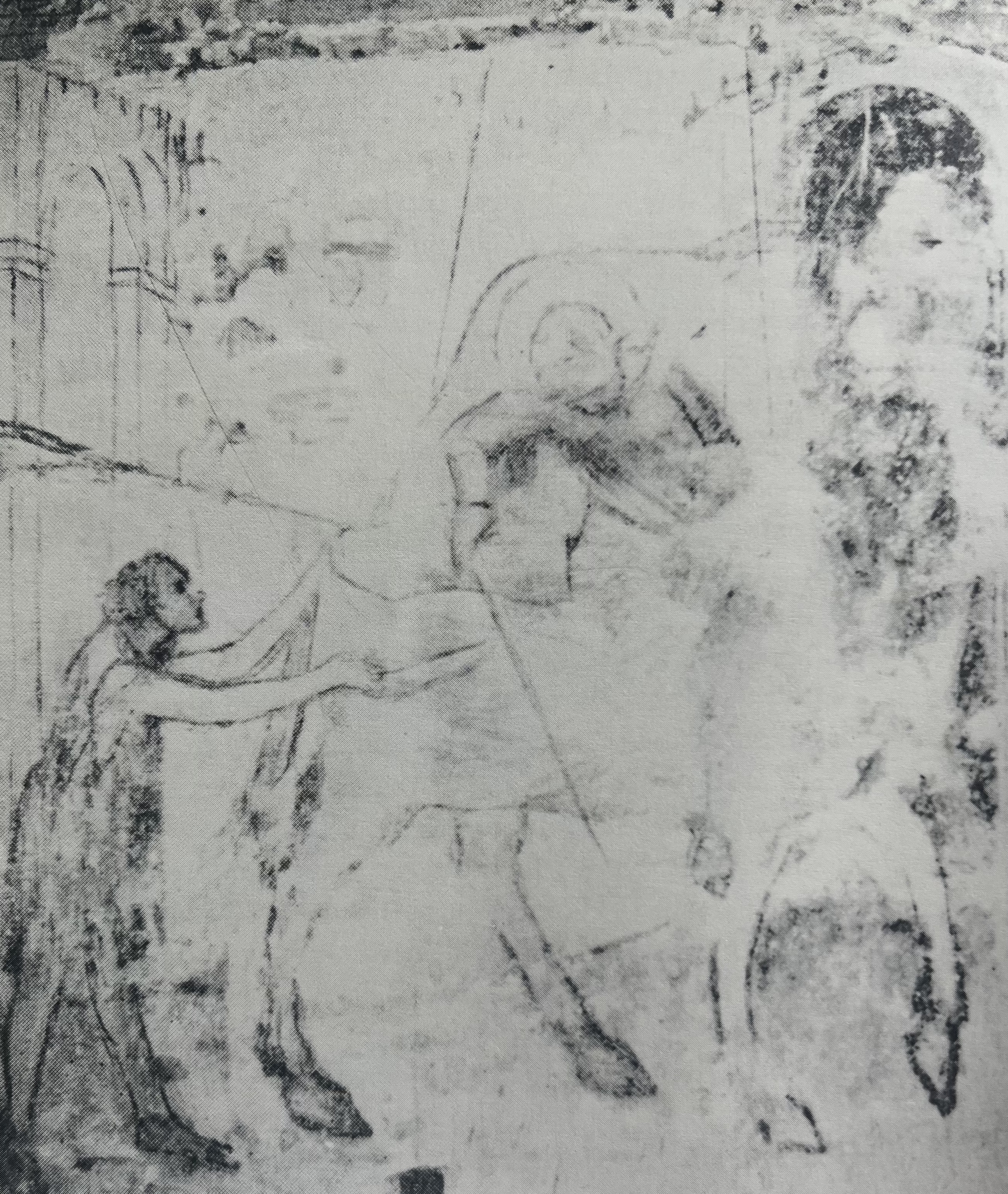 Figure 47: (S3_29) Sinopia of Division of the Cloak