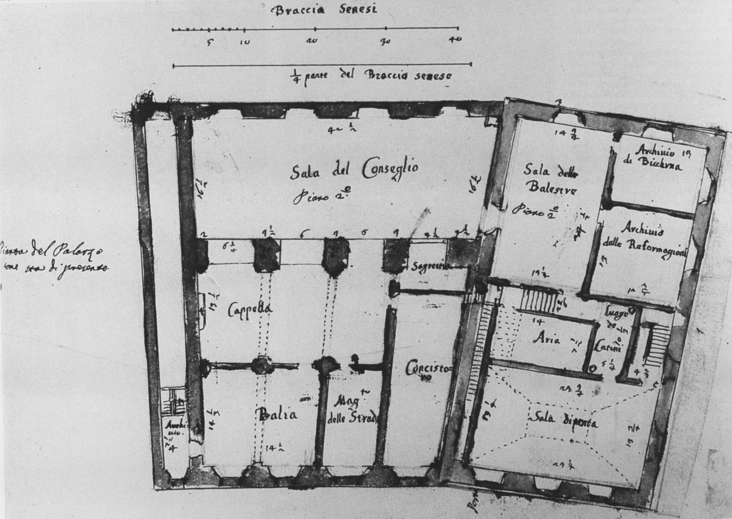 Figure 2: (S4_2) Plan of Palazzo Pubblico