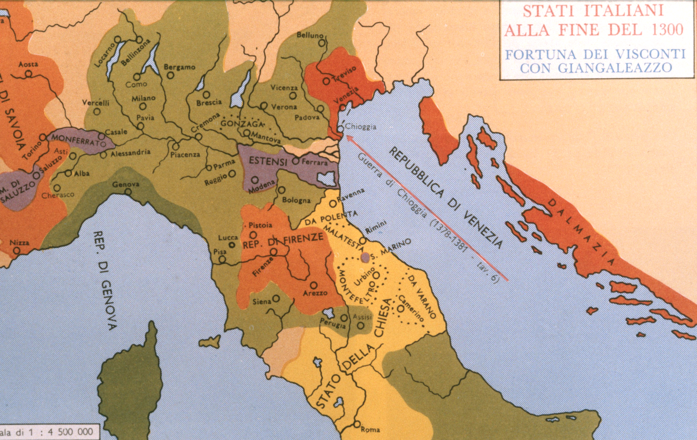 Figure 3: (S5_1b) Political map of Italy, c. 1400