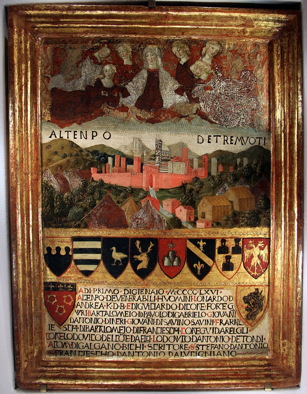 Figure 4: (S5_2) Francesco di Giorgio Martini, The Virgin Protecting Siena from Earthquake, Archivio di Stato di Siena