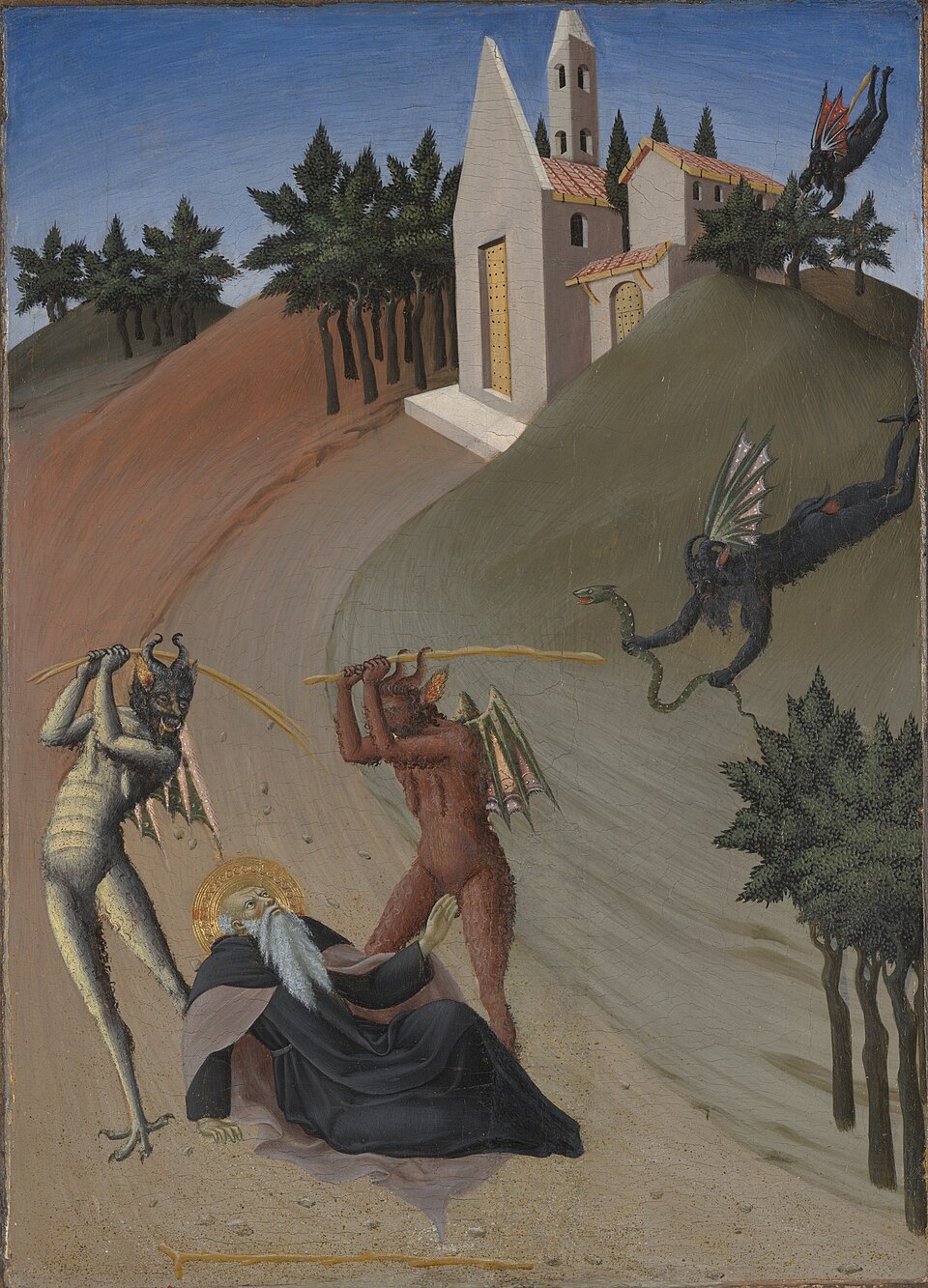 Figure 58: (S5_51) Master of the Osservanza, Scene 5 of Life of St Anthony Abbot, Yale University Art Gallery