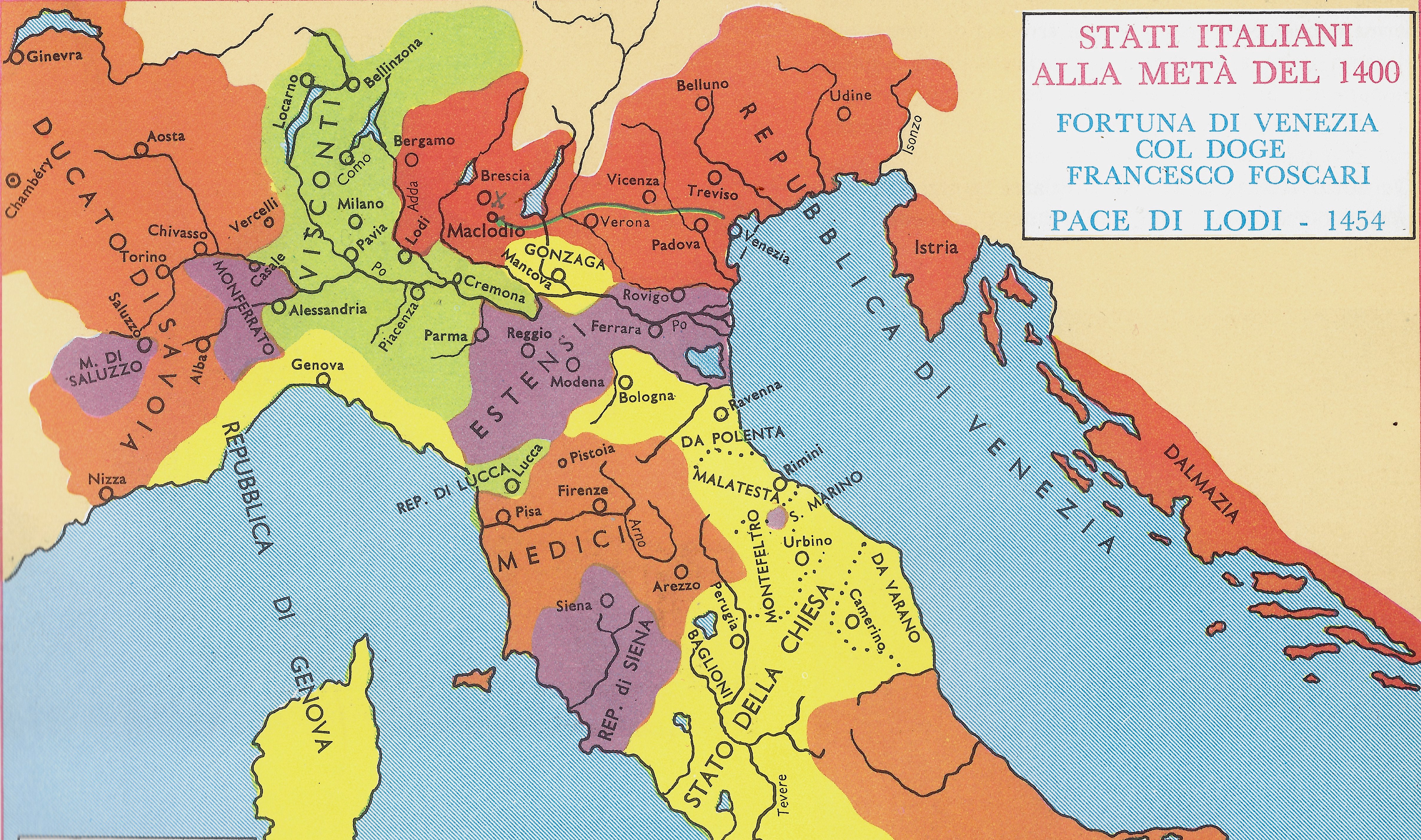 Figure 38: (S7_33) Political map of Italy, c. 1450
