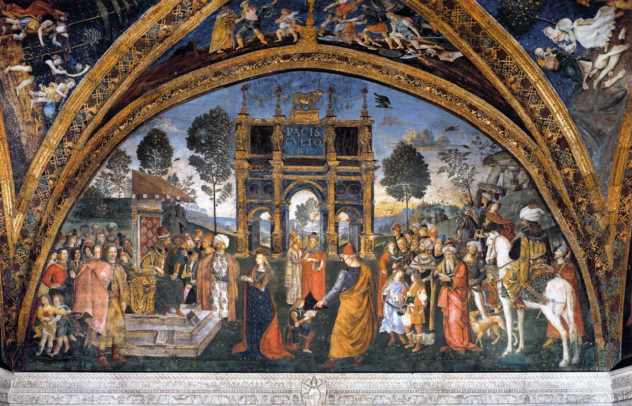Figure 5: (S7_5) Pintoricchio, Disputation of St. Catherine of Alexandria, Borgia Apartments