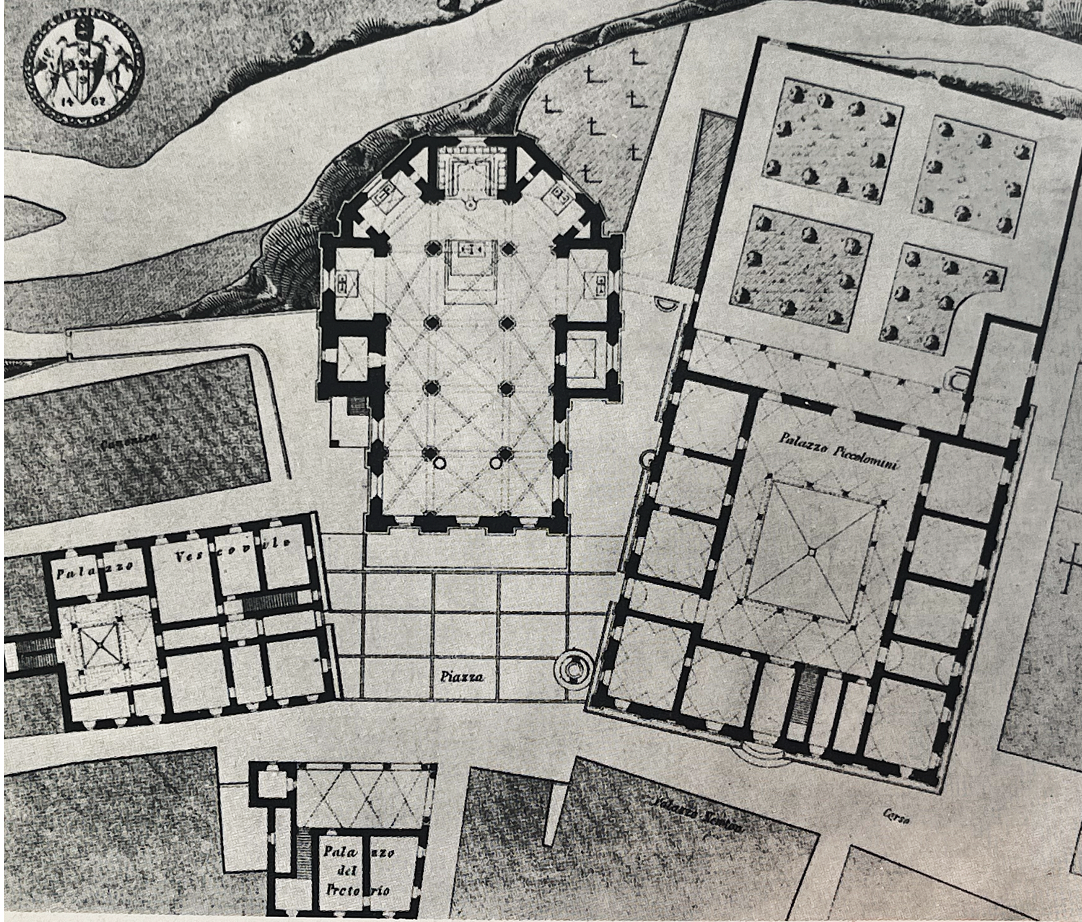 Figure 74: (S7_55) Plan of papal buildings in Pienza