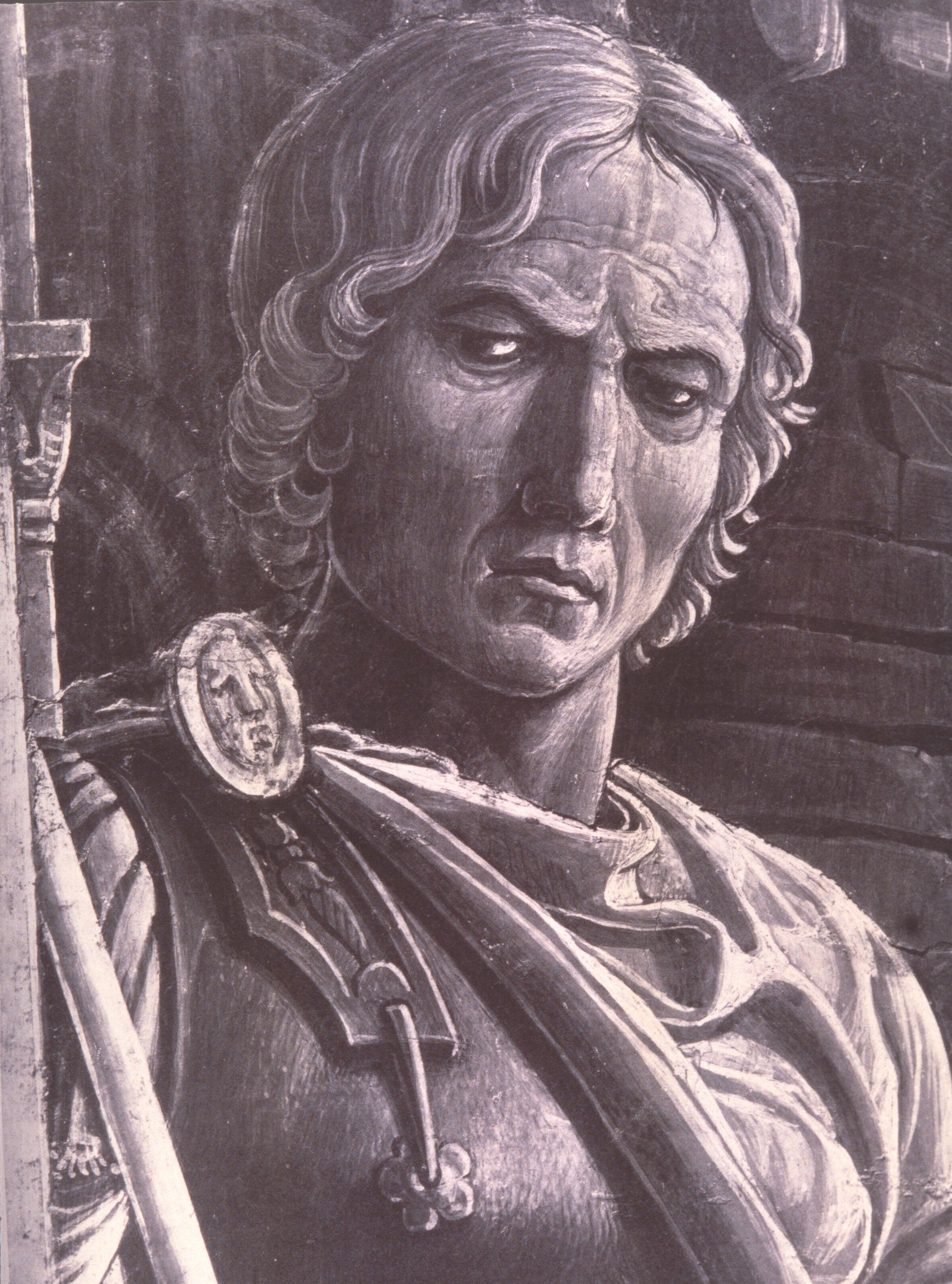 Figure 7: (V1_7) Mantegna, Presumptive self-portrait, Ovetari Chapel, Church of the Eremitani