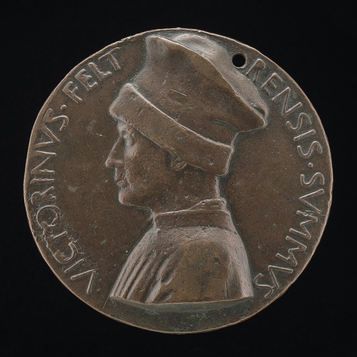 Figure 3: (V3_2) Pisanello, Portrait medal of Vittorino da Feltre, National Gallery of Art