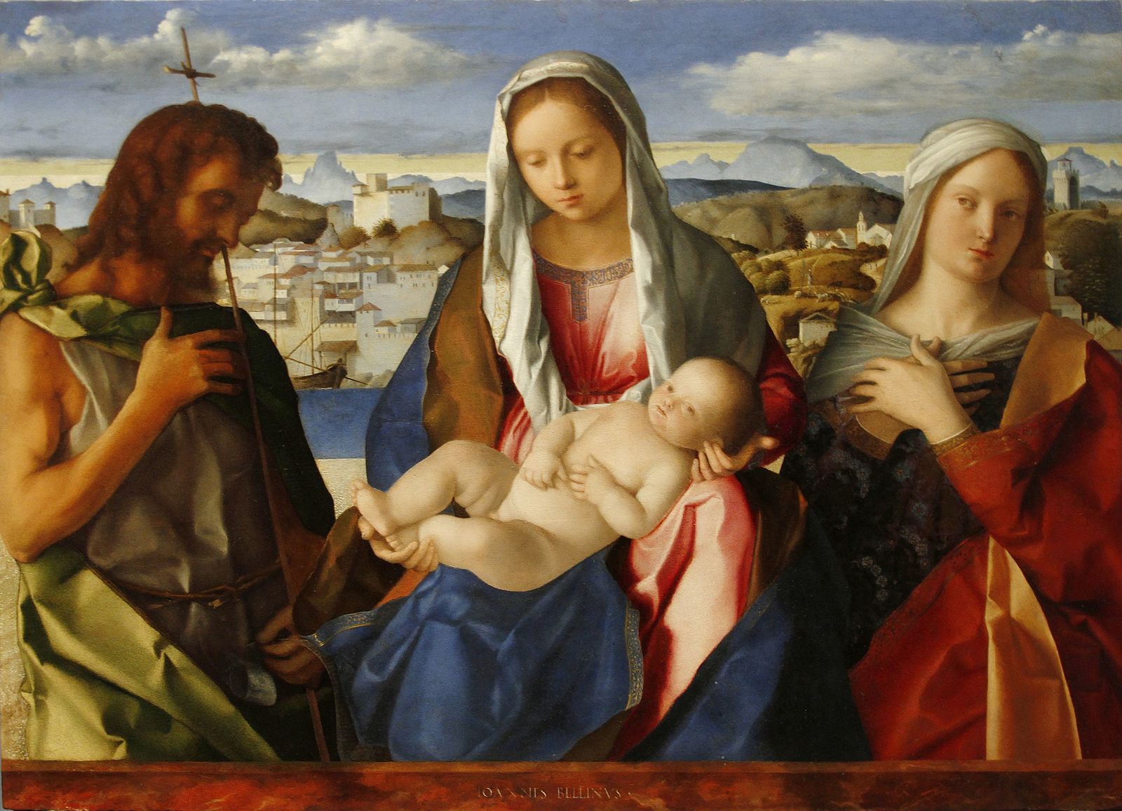 Figure 33: (V3_25) Gentile Bellini, Virgin and child with John the Baptist and an unknown saint, Gallerie dell’Accademia