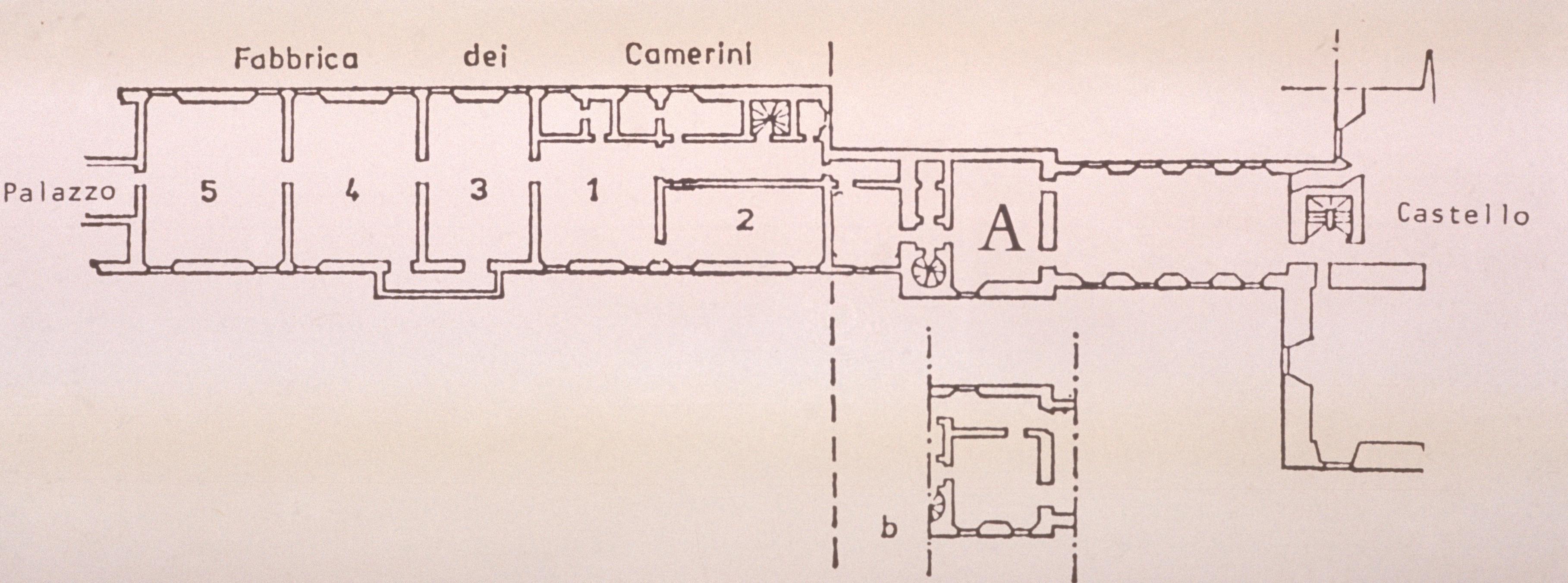 Figure 39: (V3_31) Plan of Alfonso I d’Este’s camerino by Charles Hope