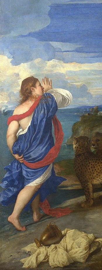Figure 73: (V3_60a) Detail from Titian, Bacchus and Ariadne
