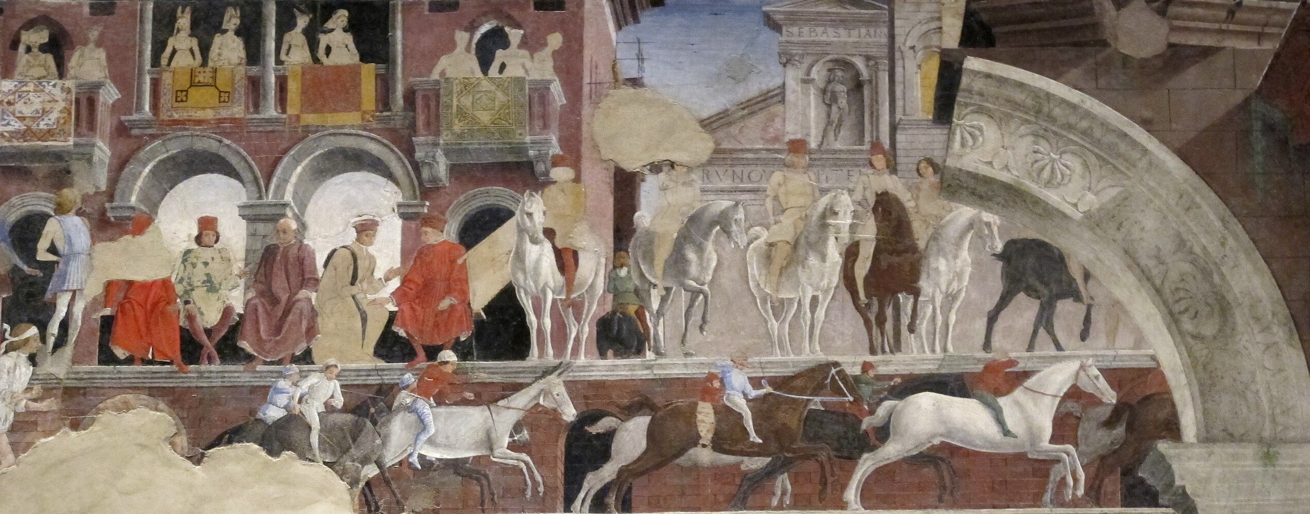 Figure 13: (V3_8a) Detail from Francesco del Cossa, Allegory of April